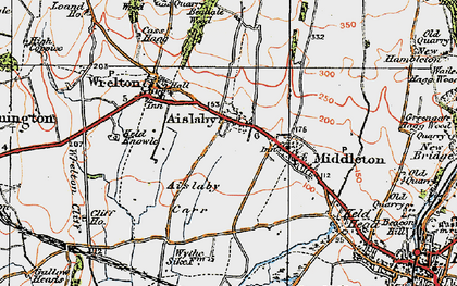 Old map of Aislaby in 1925