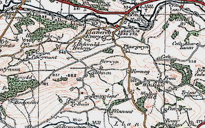 Old map of Aithnen in 1921