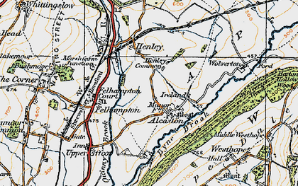 Old map of Alcaston in 1920