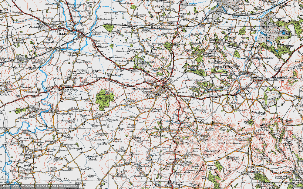 Old Map of Alcester, 1919 in 1919