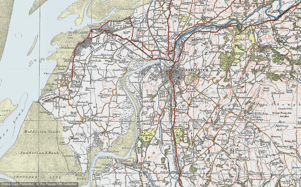 Old Map of Aldcliffe, 1924 in 1924