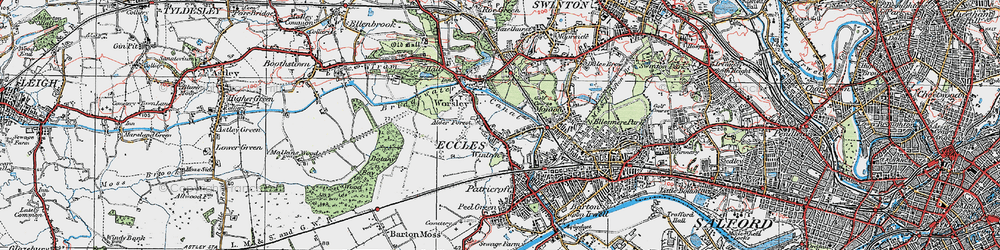 Old map of Alder Forest in 1924