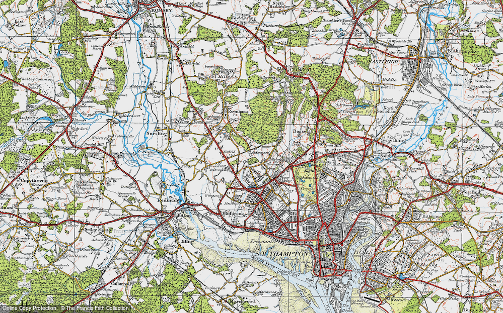 Old Map of Aldermoor, 1919 in 1919