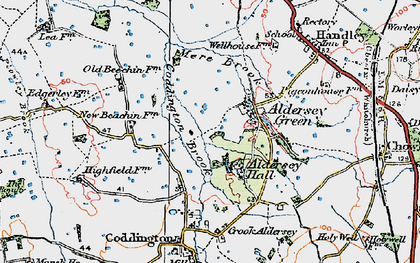 Old map of Aldersey Park in 1924