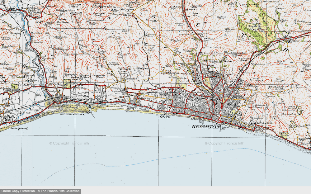 Old Map of Aldrington, 1920 in 1920