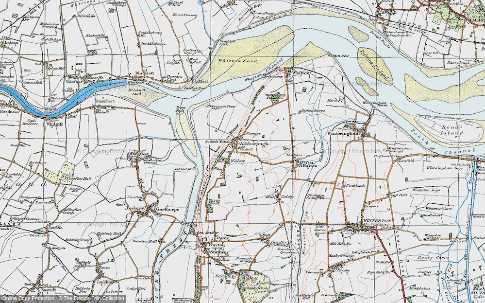 Old Map of Alkborough, 1924 in 1924