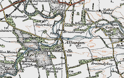 Old map of Allanton in 1926