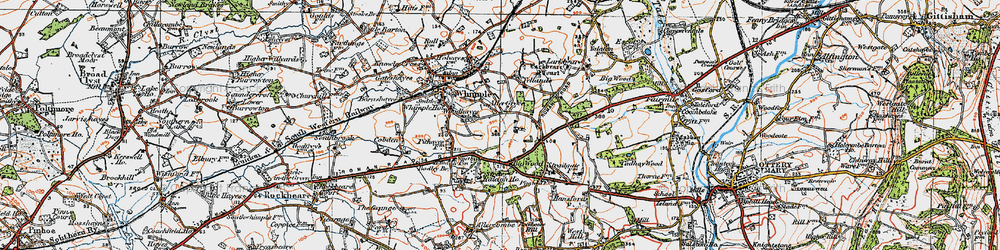 Old map of Aller Grove in 1919