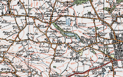 Old map of Allerton in 1925