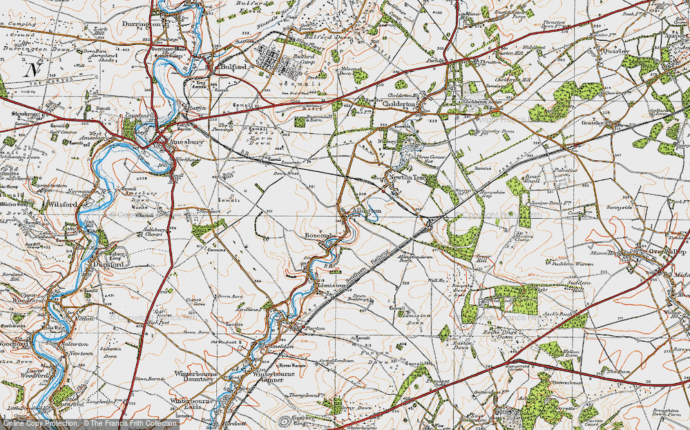 Old Map of Allington, 1919 in 1919