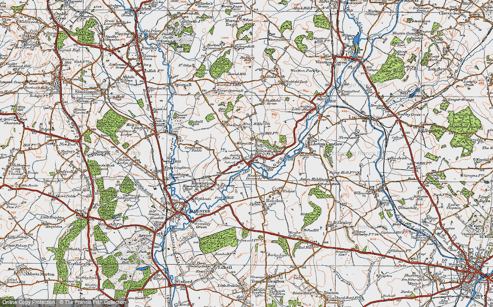Old Map of Alne End, 1919 in 1919