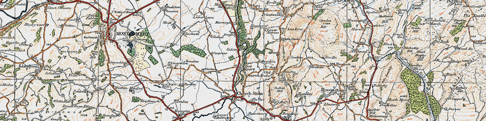 Old map of Alport in 1921