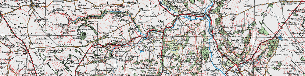 Old map of Alport in 1923
