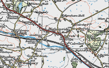 Old map of Bunbury Locks in 1923