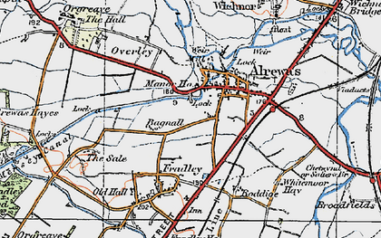Old map of Alrewas in 1921