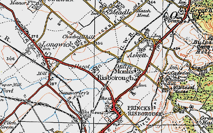 Old map of Alscot in 1919