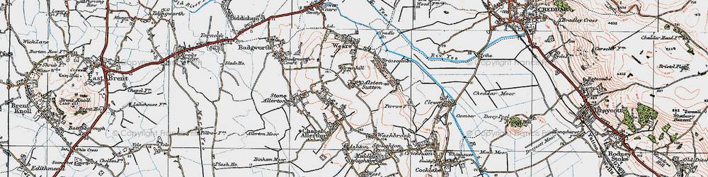 Old map of Brinscombe Hill in 1919