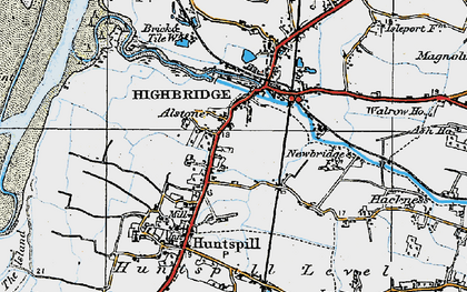 Old map of Alstone in 1919