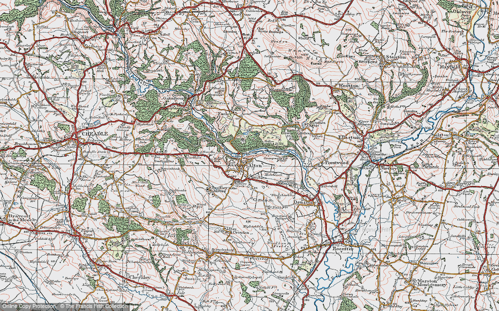 Old Map of Historic Map covering Abbey Wood in 1921