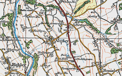 Old map of Alveley in 1921