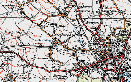 Old map of Alverthorpe in 1925
