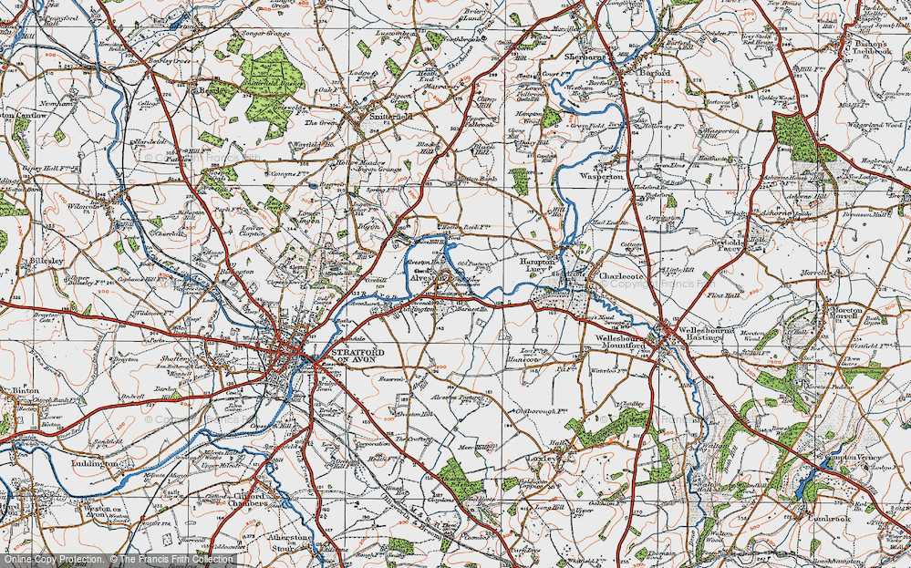 Old Map of Alveston, 1919 in 1919