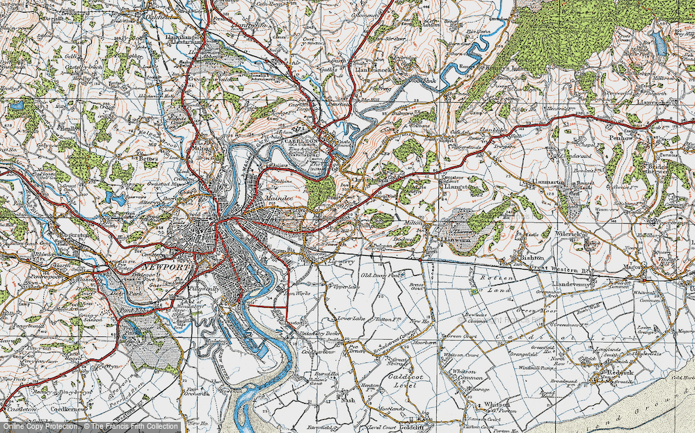 Old Map of Alway, 1919 in 1919
