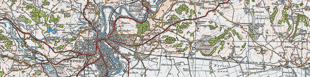 Old map of Alway in 1919