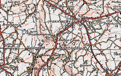 Old map of Ambler Thorn in 1925