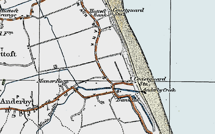 Old map of Anderby Creek in 1923
