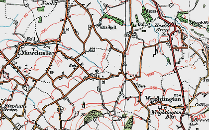 Old map of Andertons Mill in 1924