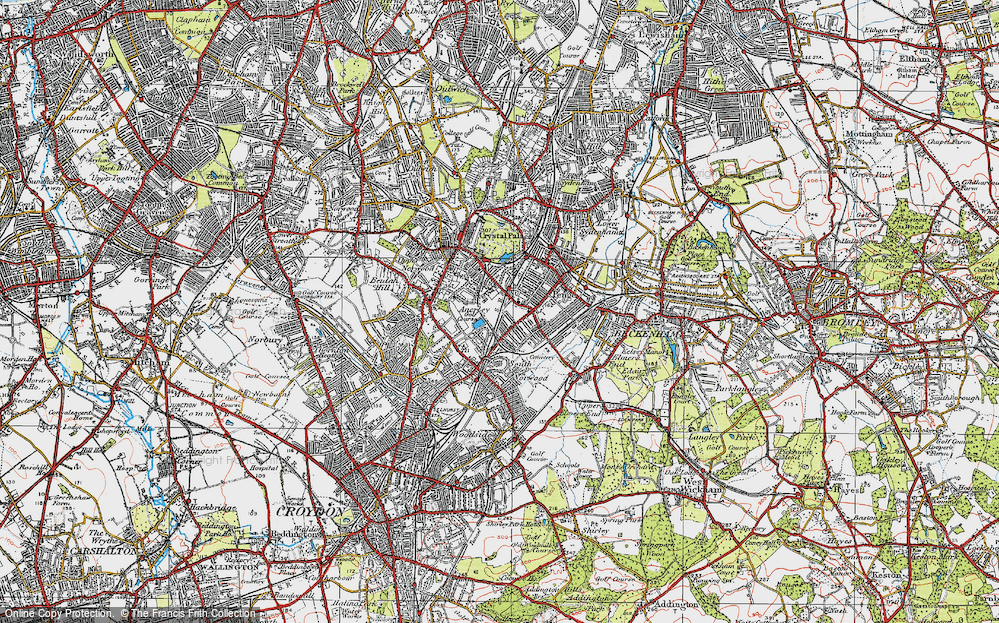 Old Map of Anerley, 1920 in 1920