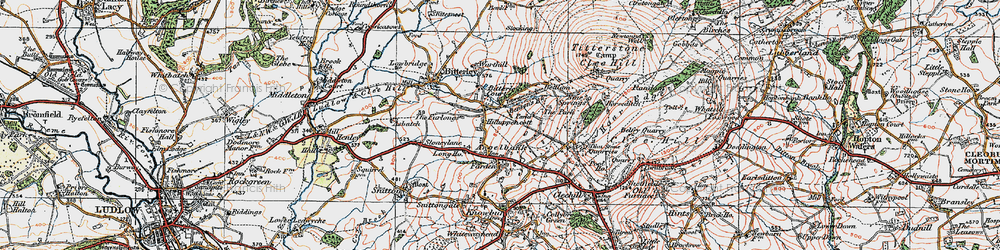 Old map of Angelbank in 1921