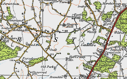 Old map of Anmore in 1919