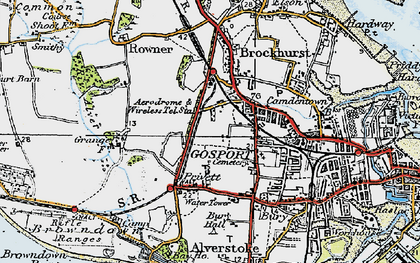 Old map of Ann's Hill in 1919