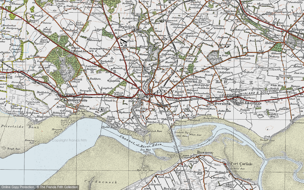 Old Map of Annan, 1925 in 1925