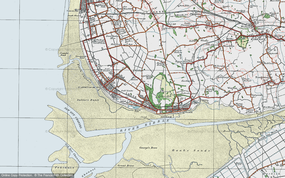 Old Map of Ansdell, 1924 in 1924