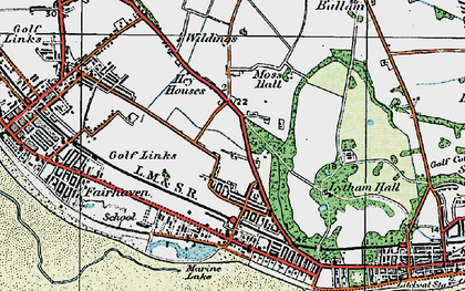 Old map of Ansdell in 1924