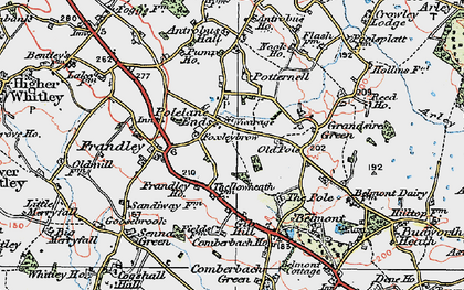 Old map of Antrobus in 1923