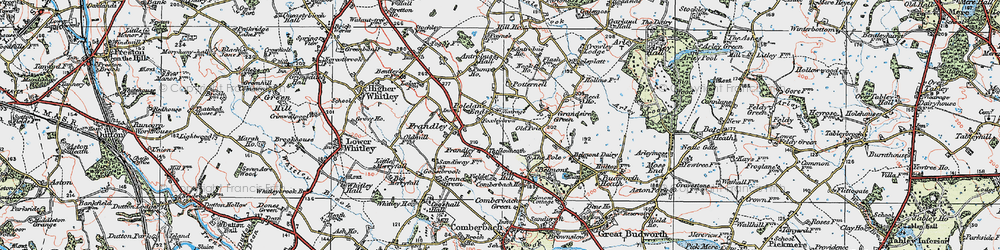 Old map of Antrobus in 1923
