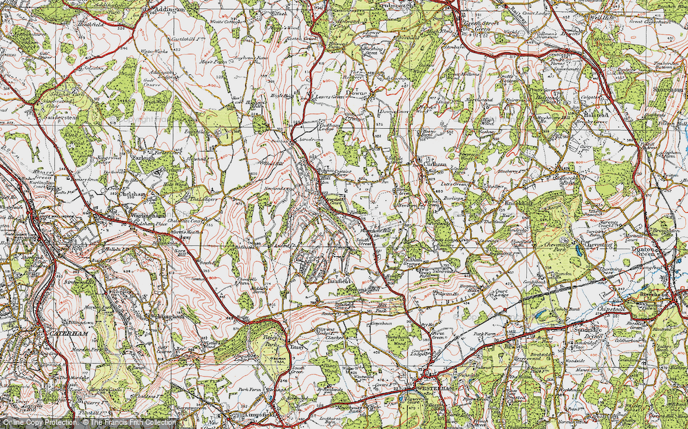 Old Map of Aperfield, 1920 in 1920