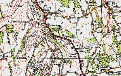 Old map of Aperfield in 1920