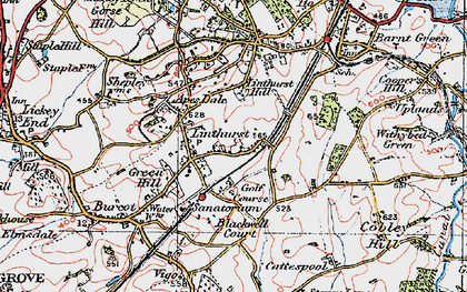 Old map of Apes Dale in 1919