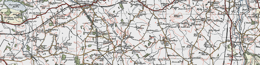Old map of Apeton in 1921