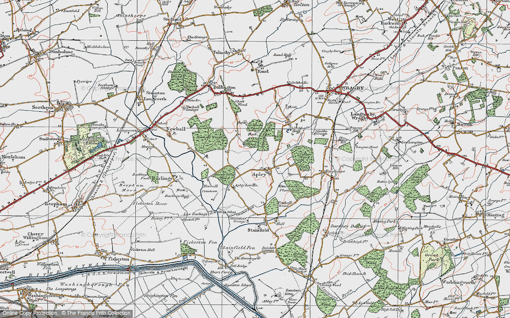Old Map of Historic Map covering Kingthorpe in 1923
