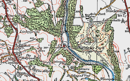 Old map of Apley Forge in 1921