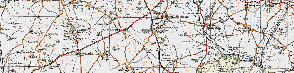 Old map of Appleby Parva in 1921
