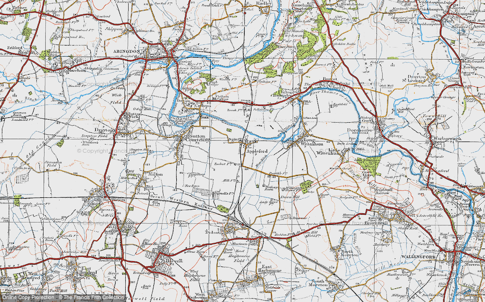 Old Map of Appleford, 1919 in 1919