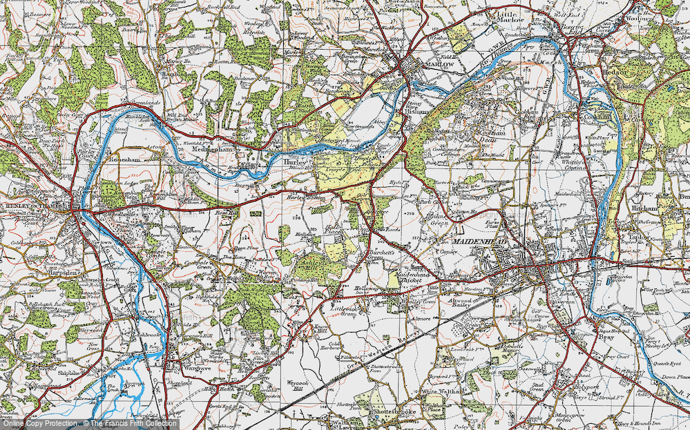 Old Map of Applehouse Hill, 1919 in 1919