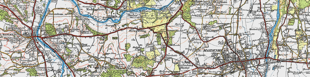 Old map of Applehouse Hill in 1919